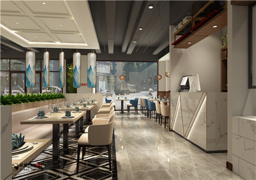 西安伊里乡餐厅装修设计|现代设计手法打造休闲空间