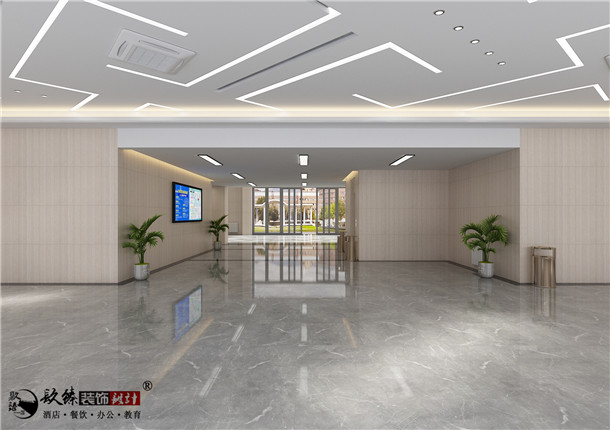 西安神华国能电厂办公楼装修设计公司 