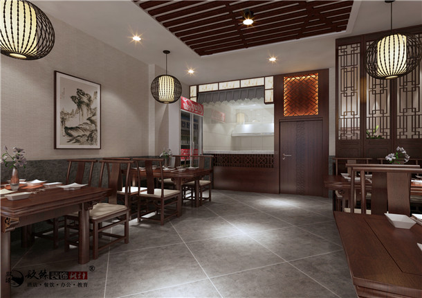 西安丰府餐厅设计|整体风格的掌握上继承我们中式文化的审美观