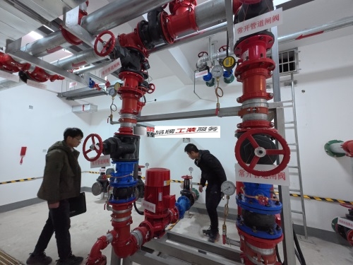 西安消防设计公司|西安悦桔酒店消防设计勘察现场