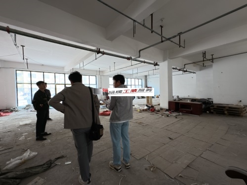 西安设计装修公司|西安枫乐餐厅设计装修项目现场勘察